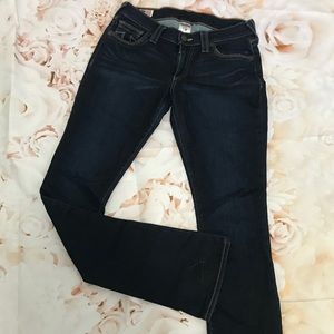 True Religion Dark Wash Boot Cut Jeans